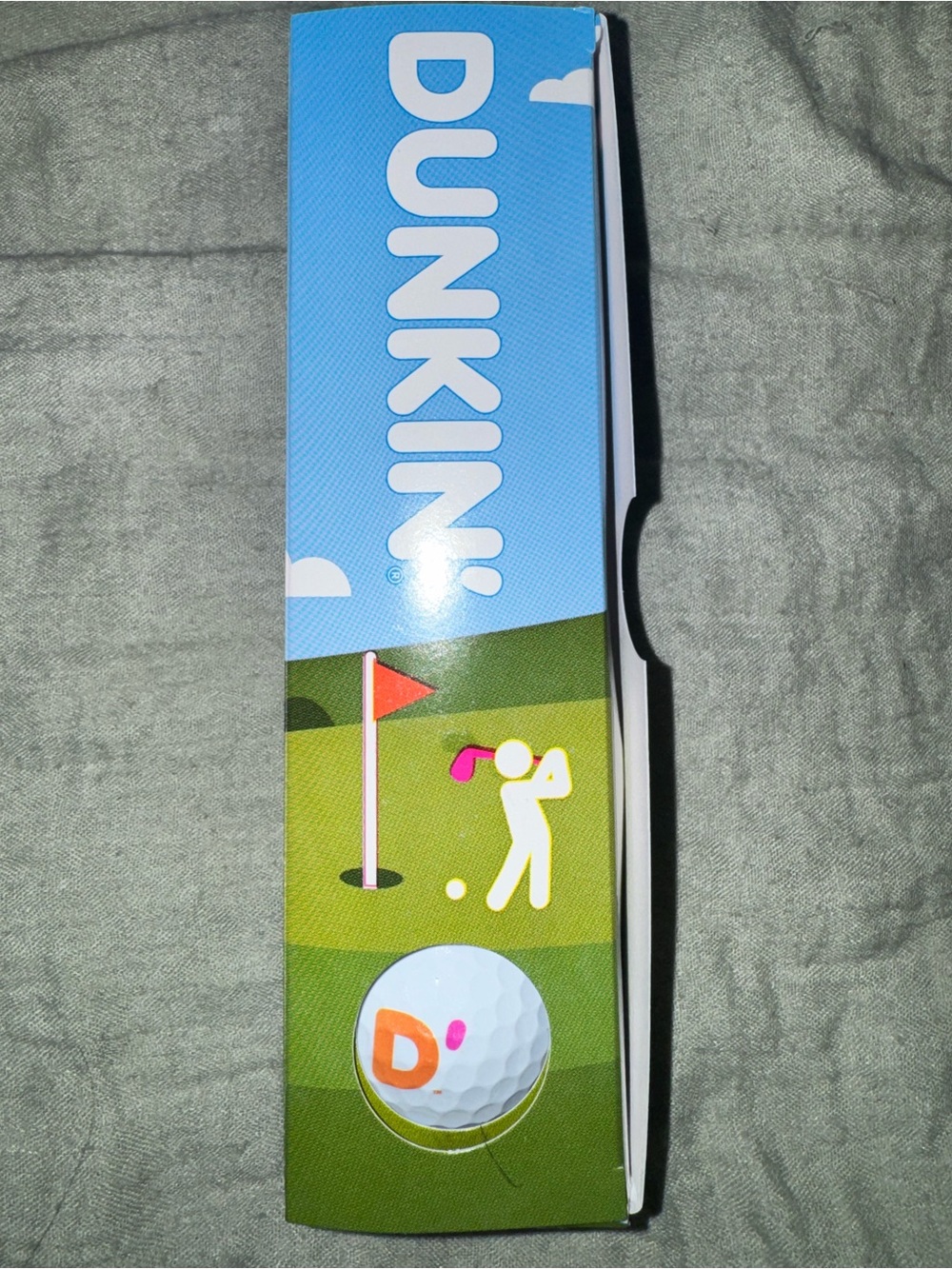 Dunkin’ Donuts x Taylormade branded golf ball collectible item